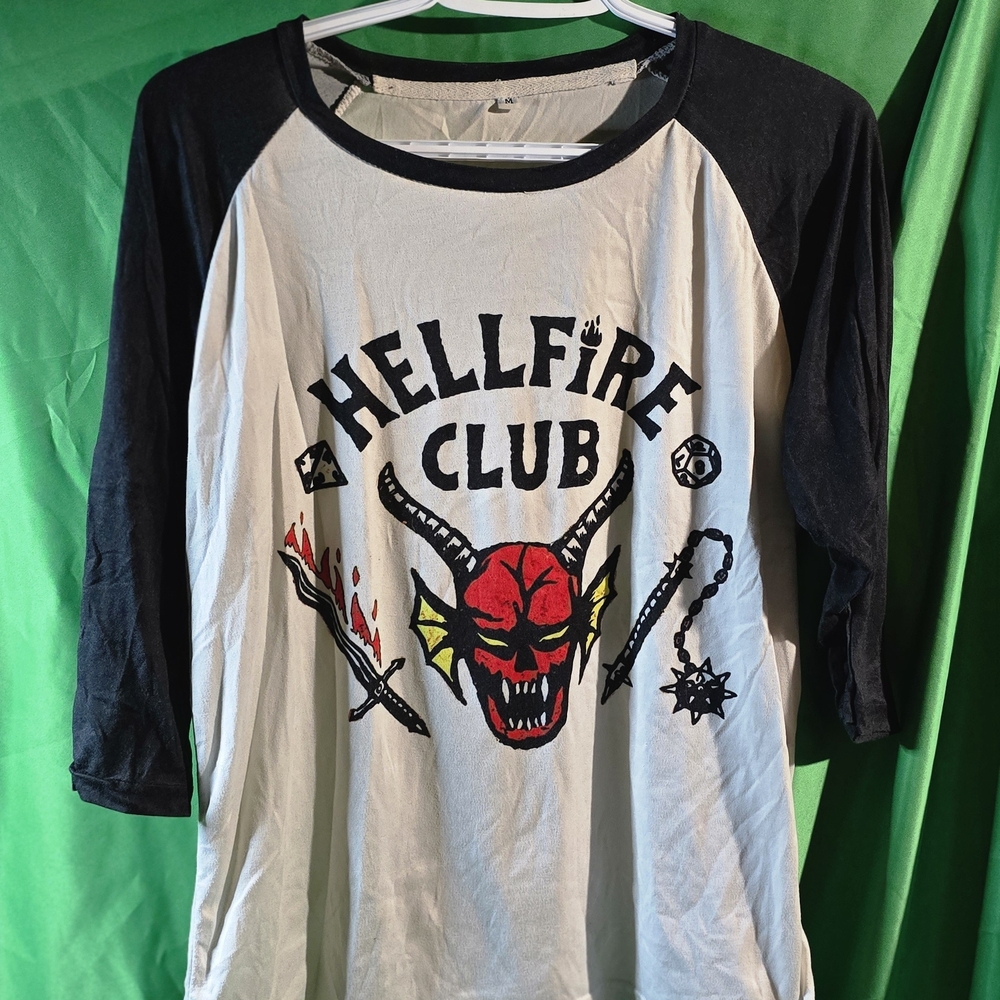 3 For $20 💕 Hellfire Club Graphic Raglan Tee/Stranger Things
